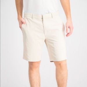 Alfani Mens Comfort Waist Water Repellent Dress Shorts, Stone Block, 38